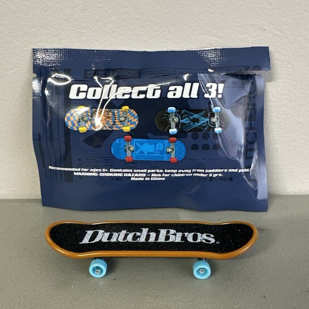 Dutch Bros Mini Skateboard Oct 2026 Teal Black New